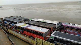 Bangladesh Biggest Ferry Ghat Paturia  Ferry Services Bangladesh  Ferry Ghat Moving