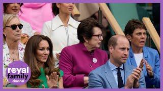 Prince William and Kate Middleton Take Their Seats for Womens Wimbledon Final