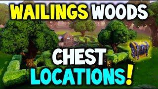 Fortnite Wailing Woods CHEST LOCATIONS Search Chests in Wailing Woods - Challenge Battle Royale