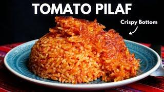 Domatesli Pilav Crispy Bottom Turkish Tomato Rice Pilaf