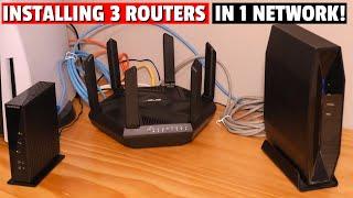 HOME NETWORKING 101 - HOW TO CONNECT 3 Wi-Fi ROUTERS IN 1 NETWORK