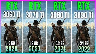 RTX 3060 TI vs RTX 3070 TI vs RTX 3080 TI vs RTX 3090 TI - Test in 12 Games