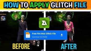 How To Apply Glitch File In Free Fire  How To Apply Glitch File In Free Fire Max  Glitch File FF