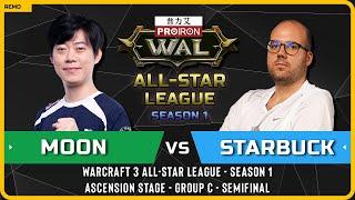 WC3 - NE Moon vs Starbuck HU - Semifinal - Warcraft 3 All-Star League - Season 1