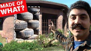 WHY Did They Built a SELF SUFFICIENT HOUSE out of OLD TIRES? *surprisingly beautiful - Earthships