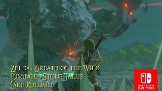 Legend of Zelda Breath of the Wild - Luminous Stone Talus Lake Kolomo