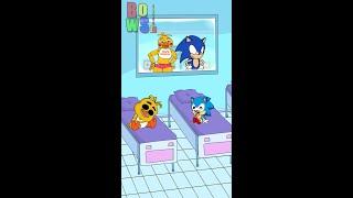 Baby Sonic Vs Baby Chica Bowser12345 #sonic #fivenightsatfreddys #shorts