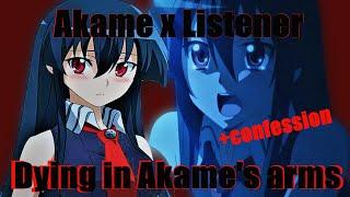 Akame x Listener Dying in Akames arms Listeners confession Akame ga Kill