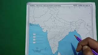 S.St  How to fill neighbouring countries in Indias Political Map?