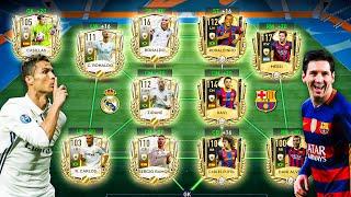 Real Madrid X Barcelona - All Time Best ElClásico Squad Builder FIFA Mobile