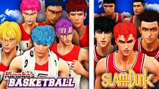 GENERATION OF MIRACLES Vs SLAM DUNK SHOHOKU HIGH In NBA 2K21  Kuroko No Basket Vs Slam Dunk