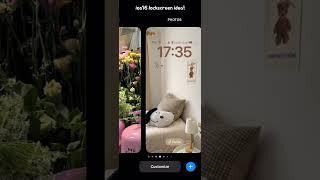 aesthetic ios16 lock screen idea  #ios16 #aesthetic #shorts #youtubeshorts