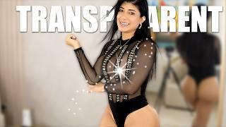 4K TRANSPARENT and MICRO LINGERIE Try On Haul With MIRROR View