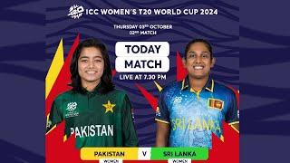  LIVE  ICC Womens T20 World Cup  2nd Match  𝐏𝐀𝐊𝐈𝐒𝐓𝐀𝐍 𝘃𝘀 𝐒𝐑𝐈 𝐋𝐀𝐍𝐊𝐀