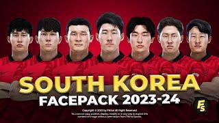 South Korea NT Facepack Season 202324 - Sider and Cpk - Football Life 2024 and PES 2021