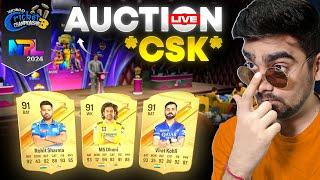 LIVE MEGA NPL AUCTION With CSK WCC3 NPL 2024 BUYING KOHLI DHONI ROHIT And More