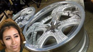 SHE GLUED 1720 RHINESTONES TO HER RARE JDM SSR WHEELS