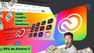 Adobe Creative Cloud BARATISIMO Método para Suscribirte a su Plan Premium 2024  ¡¡99% de AHORRO