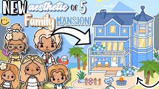 NEW FAMILY COASTAL MANSION DESIGN️Toca Boca House Ideas️NEW UPDATE House Design TocaLifeWorld