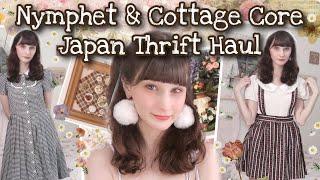 Cute Japan Thrift Haul & Try On  Nymphet Fashion & Cottage Core Vibes