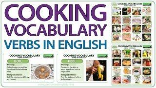 COOKING Vocabulary in English  Cooking Verbs  Learn English Vocabulary about Cooking