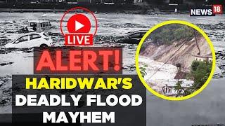 Haridwar Flood Cars Swept Away In Flooded Sukhi River After Heavy Rain  Uttarakhand  N18L