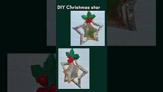 #DIY #3d #christmasstar #homedecor  #recycledmaterial #hanging  #shorts #trending