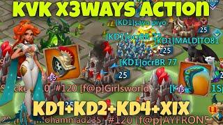 Lords Mobile - 20BILLION 3 WAYS KVK POINTS - KVK action in KD1+KD2+KD4+XIX