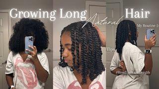 My Natural Hair Care Routine for Length Retention  How to grow long hair