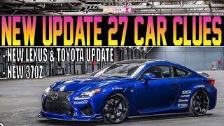 Forza Horizon 4 - NEW Update 27 CAR CLUES - New Lexus & Toyota Update