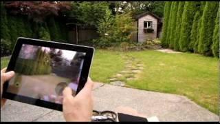 Parrot AR.Drone iPad Controlled Remote Control Aircraft Test Flight Demo Linus Tech Tips