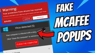 Get RID of FAKE McAfee PopUps & VIRUS  Remove McAfee from PC NEW*