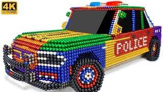 DIY - How To Make Amazing Police Car From Magnetic Balls Satisfying  Manget Satisfying