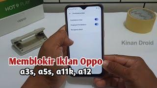 Cara memblokir iklan hp Oppo a3s a5s a11k a12