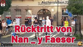 Rücktritt von Nan_y Faeser - Colette in Aschersleben