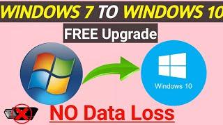 How to upgrade WINDOWS  7 to WINDOWS 10 without losing data  HINDI  With Explanation