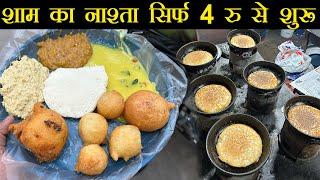 Cheapest breakfast n evening snacks  Dibba Roti Hyderabads most popular Street Food  Foodie Robin