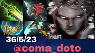 7-34 patch invoker dota2 gameplay with 36523 stats 60 minute insane game