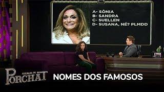 Jout Jout tenta adivinhar os nomes verdadeiros dos famosos