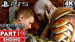 GOD OF WAR RAGNAROK ENDING Gameplay Walkthrough Part 19 FULL GAME 4K 60FPS PS5 - No Commentary