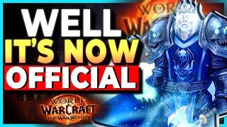 The War Within Has Just Changed Forever.. For Real  World Of Warcraft