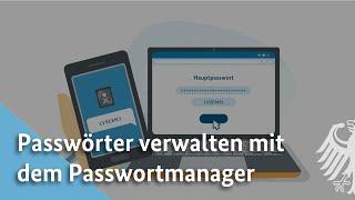 Passwörter verwalten mit dem Passwort-Manager  BSI