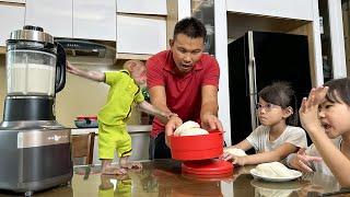 Bibi enlisted gets up early to help Dad cook for Xuka and Chip