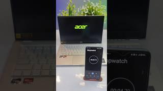 Fastest Booting Time Acer Swift go 14 Ryzen 5 7530u #acer #shorts
