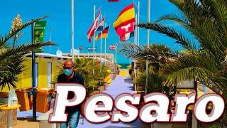 SEA CITY - PESARO. Travel Guide. Italy  - 4k Walking Tour around the City. FULL VERSION #Italy
