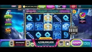 Caesars Slots - KING OF THE NORTH - 320M Bet Mega Win in 20 Free Spins #SLOTS #BIGWIN