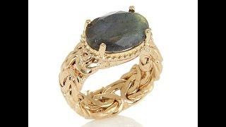 Technibond Labradorite ByzantineStyle Band Ring