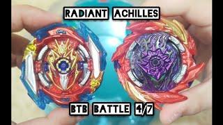 Radiant Achilles BTB Battle  part 47  Beyblade Burst  ベイブレードバーストスーパーキング  flash back video 