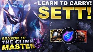 HOW TO CARRY WITH SETT SUPPORT? - Climb to Master Season 10  League of Legends