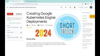 2024 Creating Google Kubernetes Engine Deployments  #qwiklabs  #coursera @quick_lab